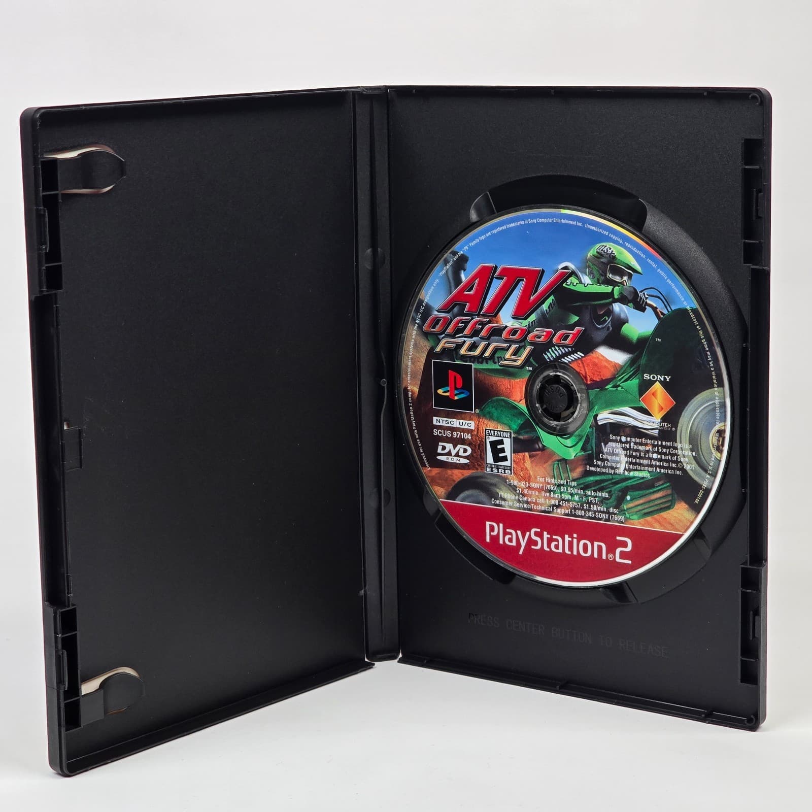 ATV Offroad Fury (PlayStation 2 PS2) Greatest Hits Case & Disc TESTED - Thumbnail 2