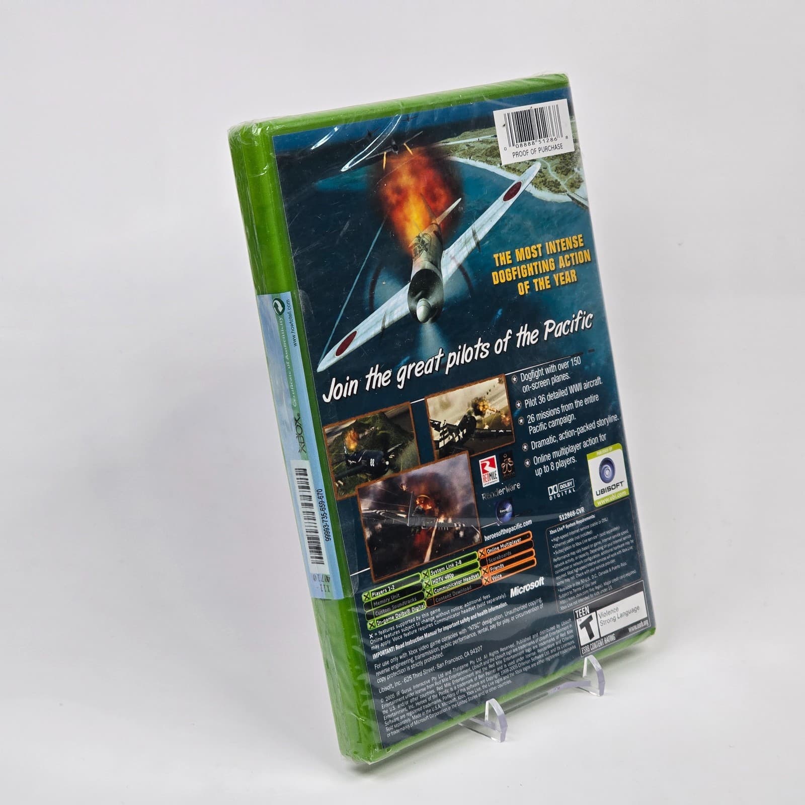 Heroes of the Pacific (Original Xbox) BRAND NEW FACTORY SEALED *Shrink wrap tear - Thumbnail 2
