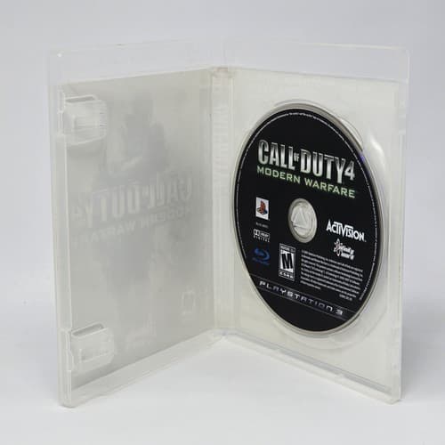 Call of Duty 4 Modern Warfare (PlayStation 3 PS3) Black Label Case & Disc TESTED - Thumbnail 2