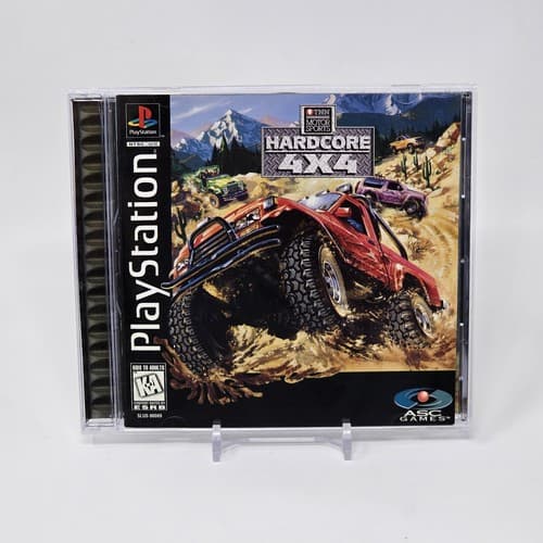 TNN Motor Sports Hardcore 4x4 (PlayStation 1 PS1) Black Label CIB & TESTED