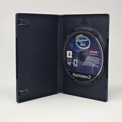 Karaoke Revolution: American Idol Encore (PlayStation 2 PS2) Case & Disc TESTED - Thumbnail 2