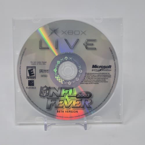 Xbox Live NFL Fever 2003 Beta Version (Original Xbox) Ultra Rare Disc TESTED