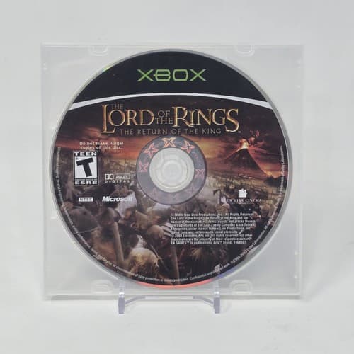 The Lord of the Rings Return of the King (Original Xbox) Black Label Disc TESTED