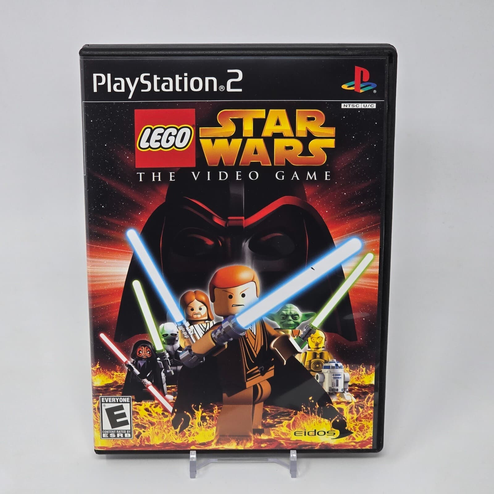 LEGO Star Wars The Video Game (PlayStation 2 PS2) Black Label Case & Disc TESTED