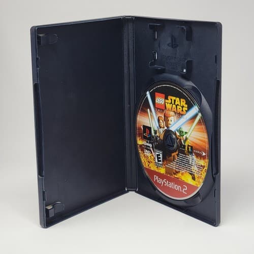 LEGO Star Wars The Video Game (PlayStation 2 PS2) Black Label Case & Disc TESTED - Thumbnail 2