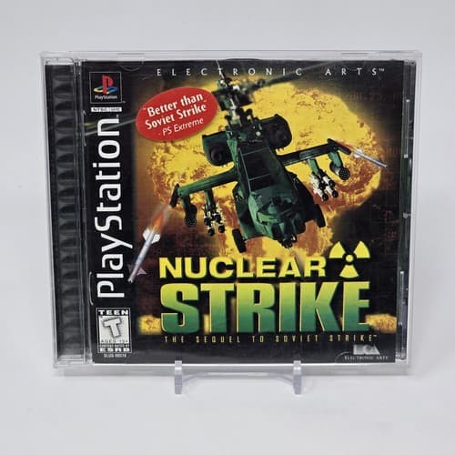 Nuclear Strike (PlayStation 1 PS1) Black Label CIB COMPLETE & TESTED