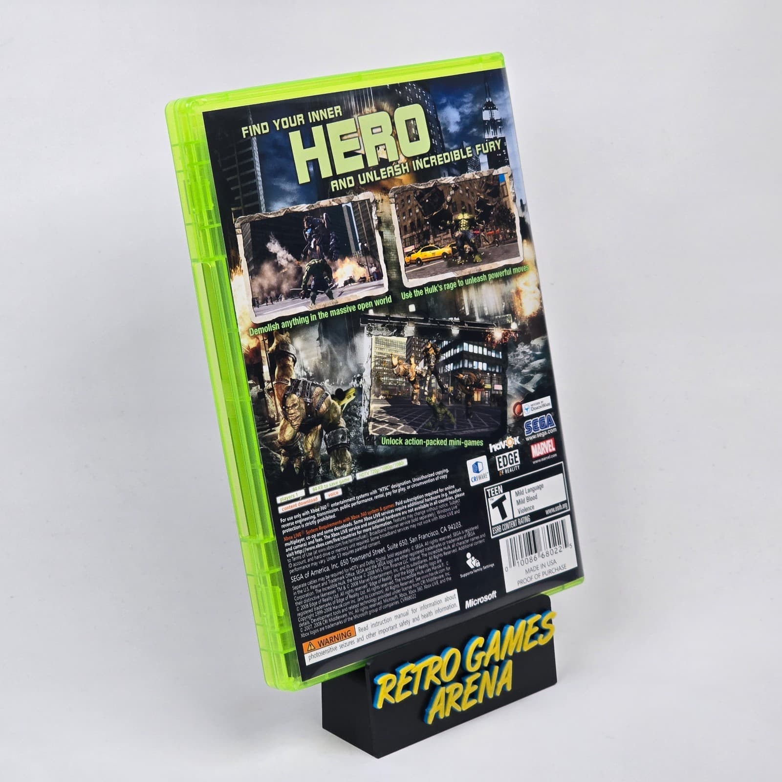💿 REFURBISHED The Incredible Hulk (Xbox 360) CIB COMPLETE 💿 - Thumbnail 4