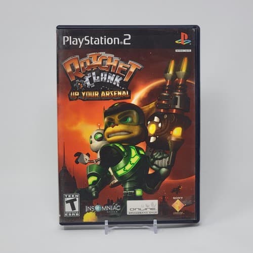 Ratchet & Clank: Up Your Arsenal (PlayStation 2 PS2) Black Label CIB & TESTED
