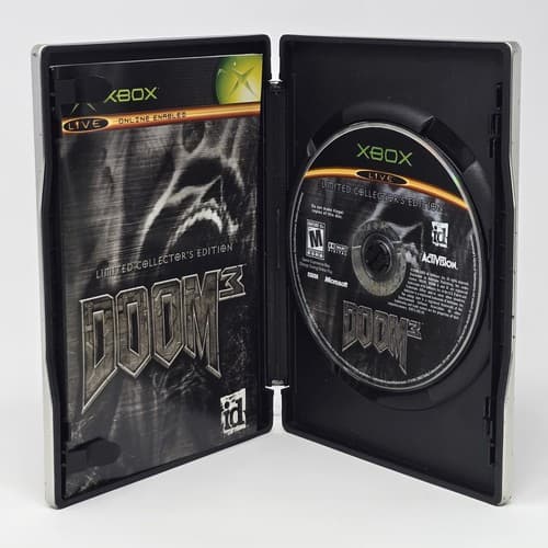 Doom 3 Limited Edition Steelbook (Original Xbox) CIB & TESTED (No Sleeve) - Thumbnail 2
