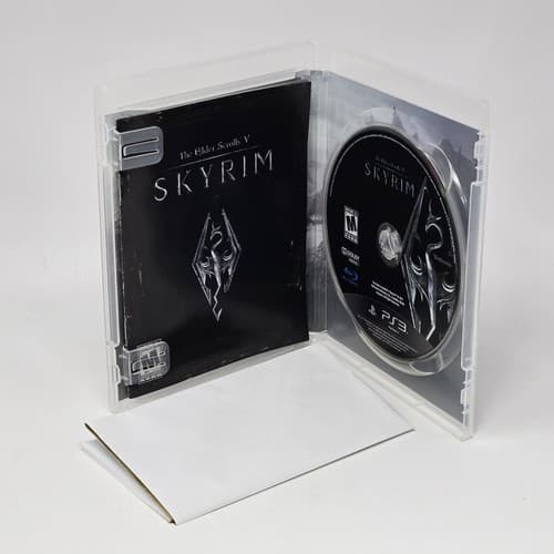 The Elder Scrolls V: Skyrim (PlayStation 3 PS3) Black Label CIB w/ MAP & TESTED - Thumbnail 2