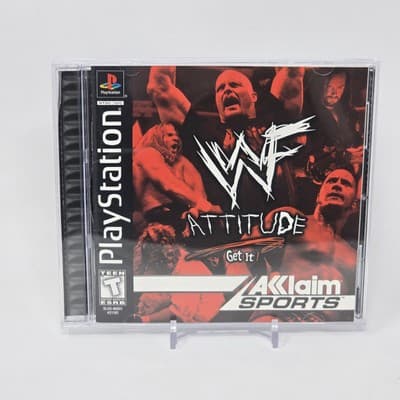 WWF Attitude (PlayStation 1 PS1) CIB COMPLETE & TESTED