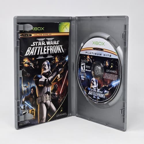 Star Wars: Battlefront II 2 (Original Xbox) Platinum Hits CIB COMPLETE & TESTED - Thumbnail 2