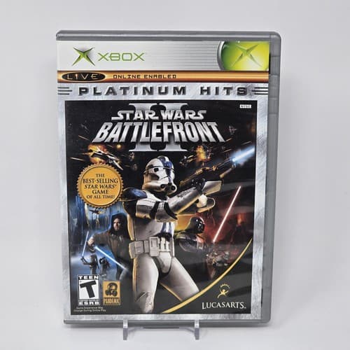 Star Wars: Battlefront II 2 (Original Xbox) Platinum Hits CIB COMPLETE & TESTED
