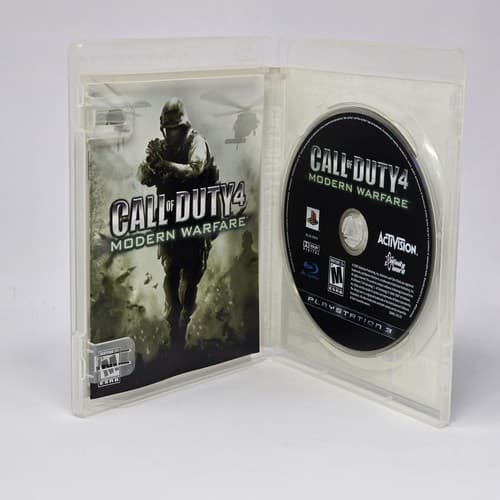Call Of Duty 4: Modern Warfare (PlayStation 3 PS3) Black Label CIB & TESTED - Thumbnail 2