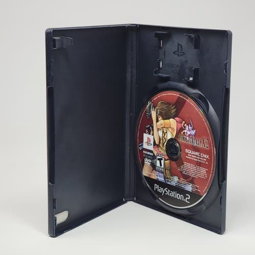 Final Fantasy X-2 (PlayStation 2 PS2) Black Label Case & Disc Only TESTED - Thumbnail 2