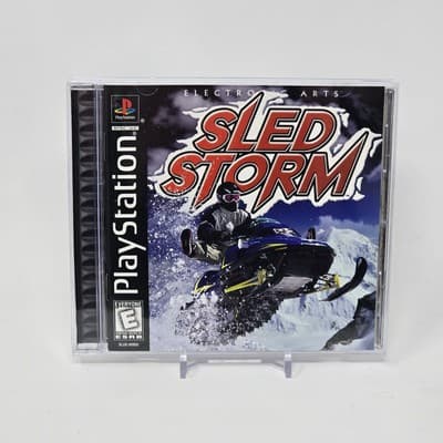 Sled Storm (PlayStation 1 PS1) Black Label CIB COMPLETE & TESTED