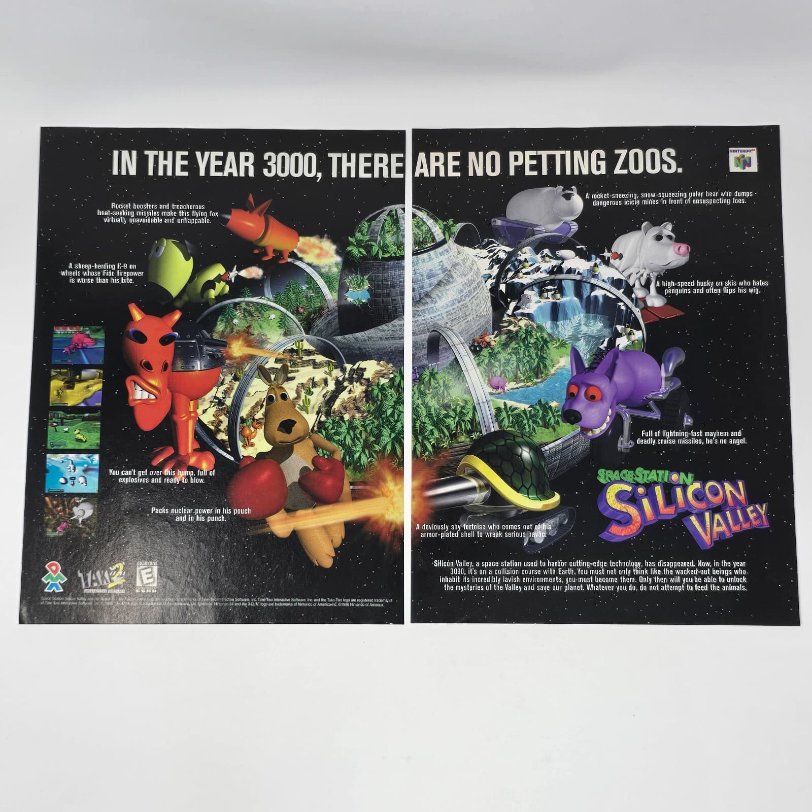 Space Station Silicon Valley N64 Year 3000 Print Ad/Poster Official Promo Art