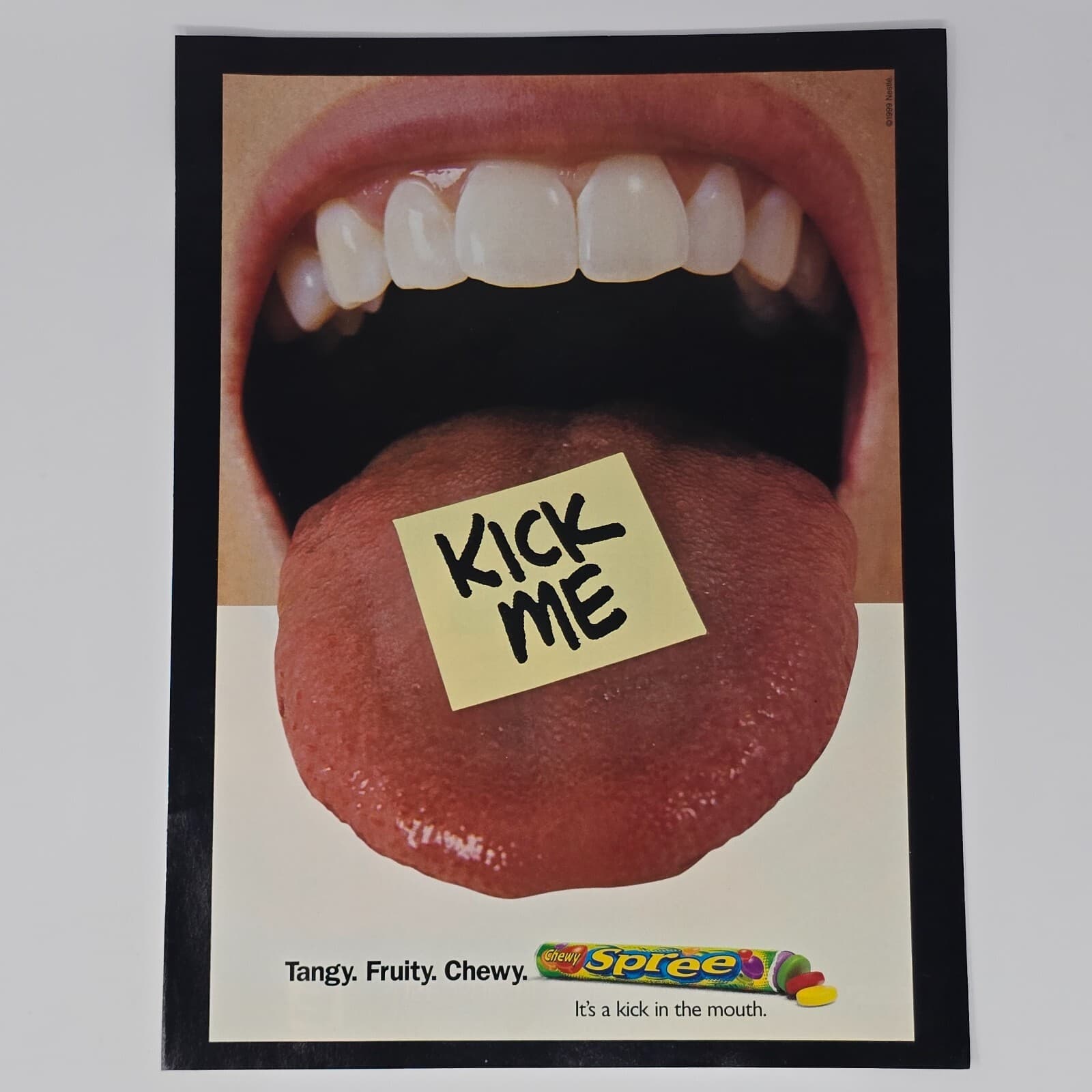 Spree Chewy Candy Kick Me Print Ad/Poster Official Promo Art