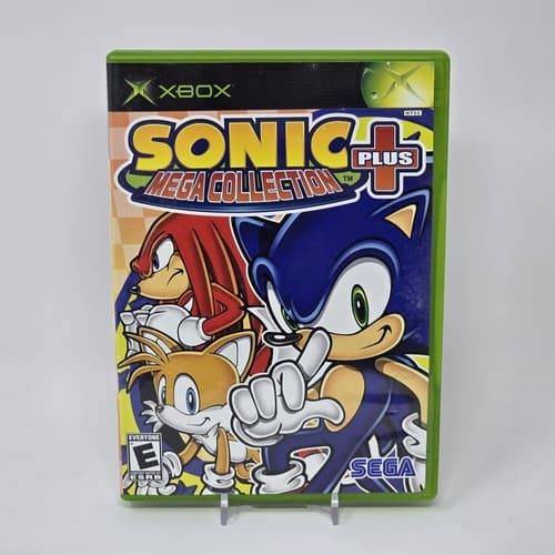Sonic Mega Collection Plus (Original Xbox) Black Label CIB COMPLETE & TESTED