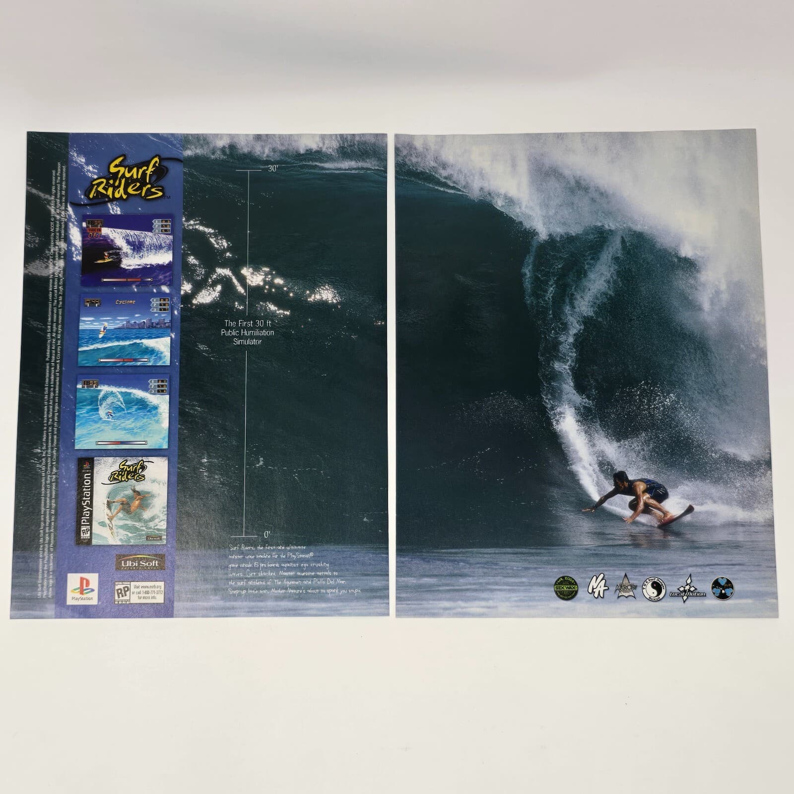 Surf Riders Sony PlayStation PS1 Public Humiliation Print Ad/Poster Promo Art