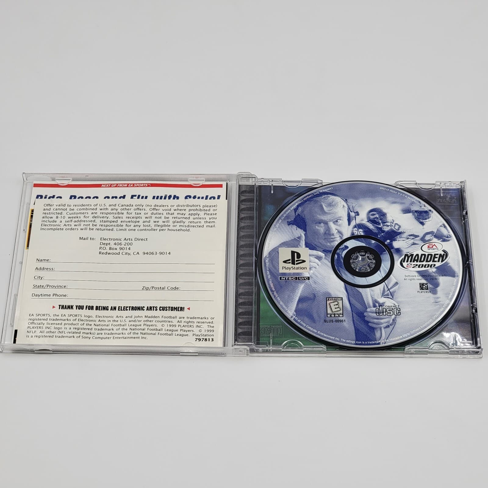 Madden NFL 2000 (PlayStation 1 PS1) CIB COMPLETE & TESTED - Thumbnail 2