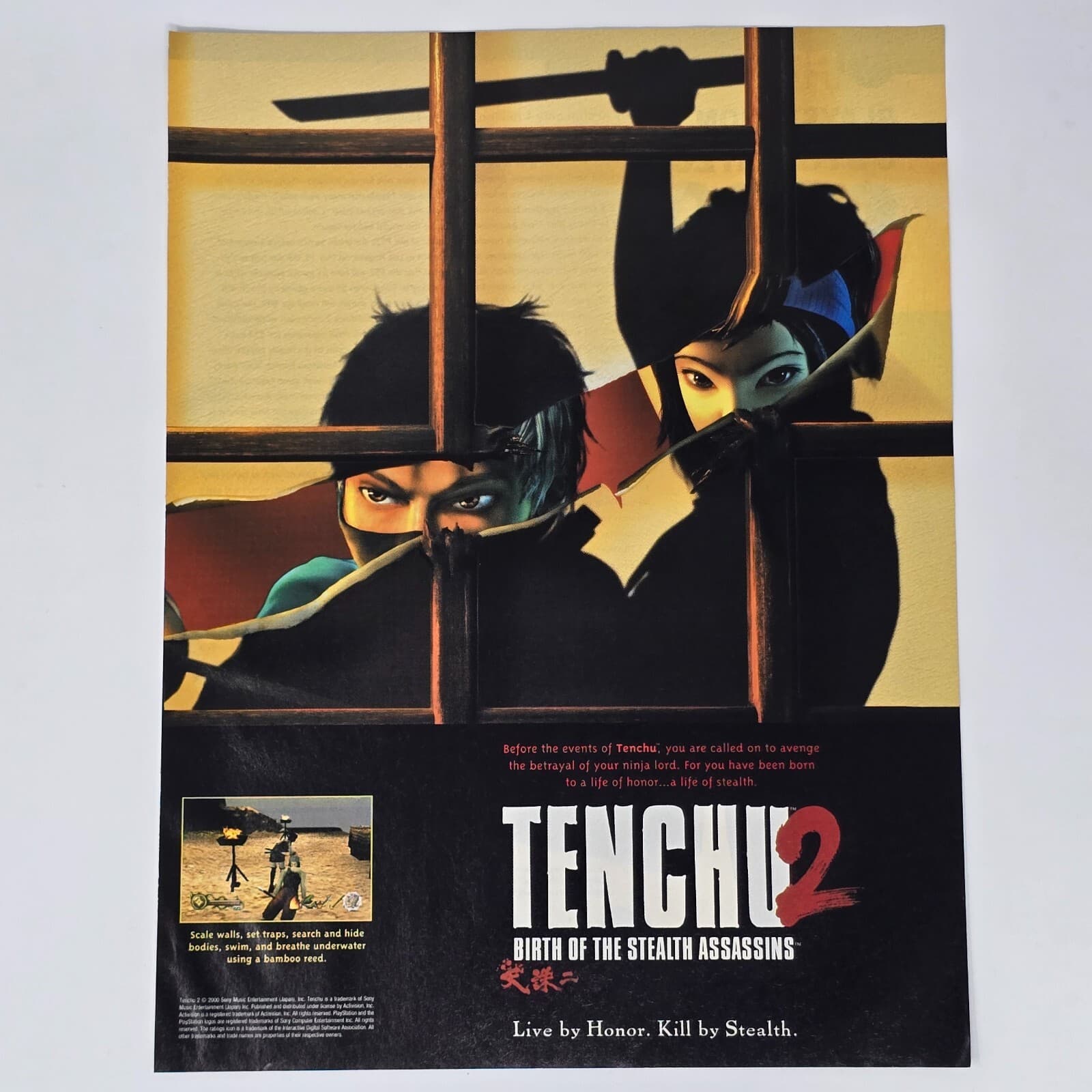 Tenchu 2 Sony PlayStation PS1 Avenge Print Ad/Poster Promo Art