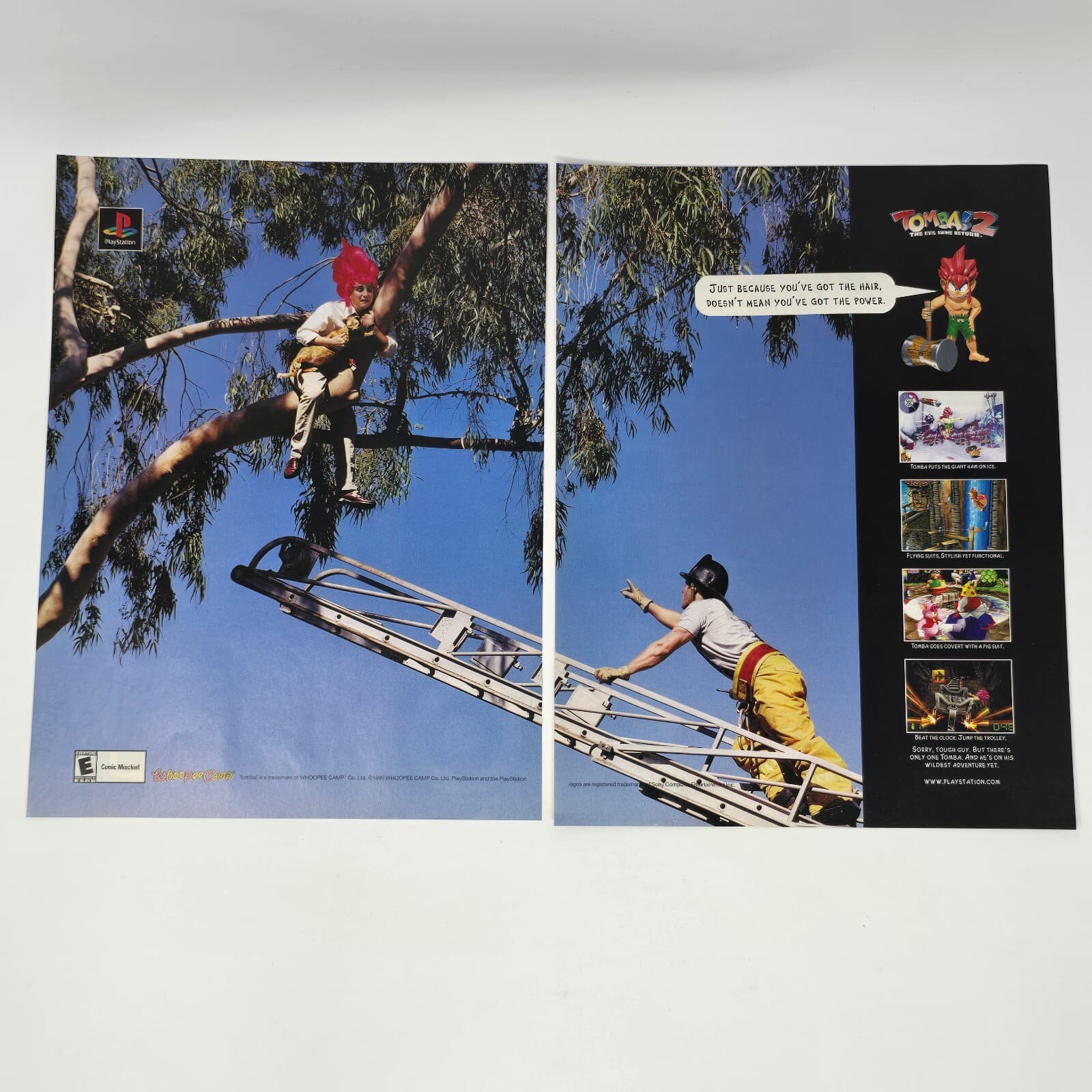 Tomba 2 Sony PlayStation PS1 Got the Hair Print Ad/Poster Promo Art