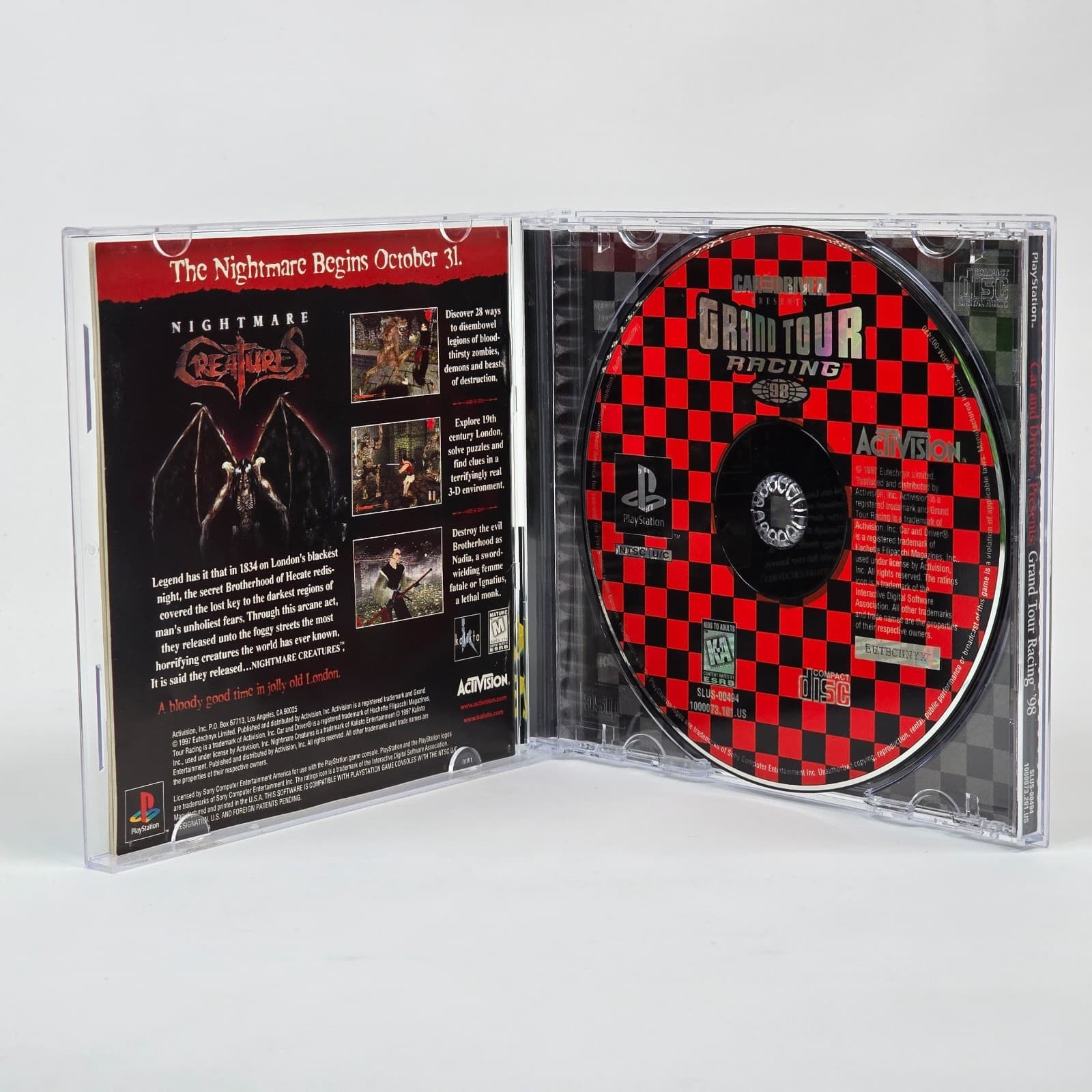 Car and Driver Presents: Grand Tour Racing 98 (PlayStation 1 PS1) CIB COMPLETE - Thumbnail 2