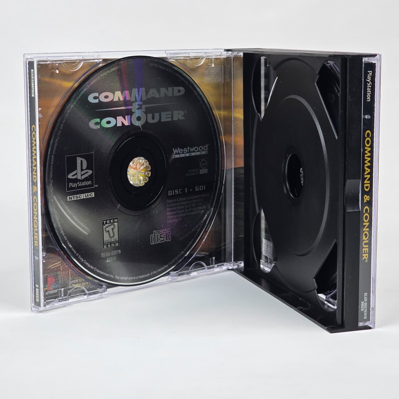 Command & Conquer (PlayStation 1 PS1) Case & Discs - Thumbnail 2
