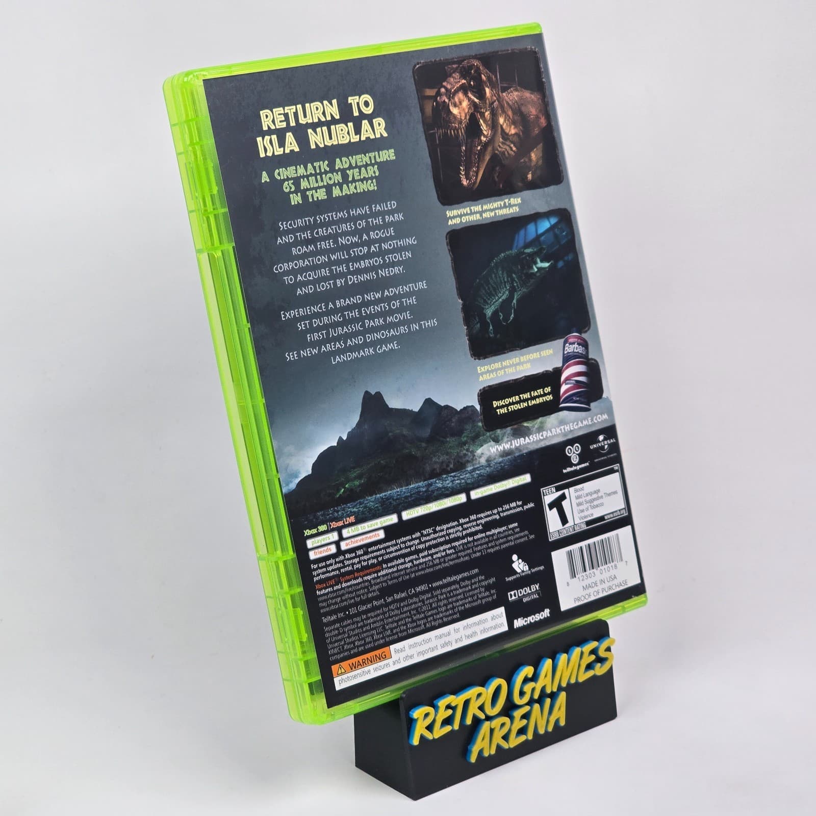 💿REFURBISHED Jurassic Park: The Game (Xbox 360) CIB COMPLETE💿 - Thumbnail 4