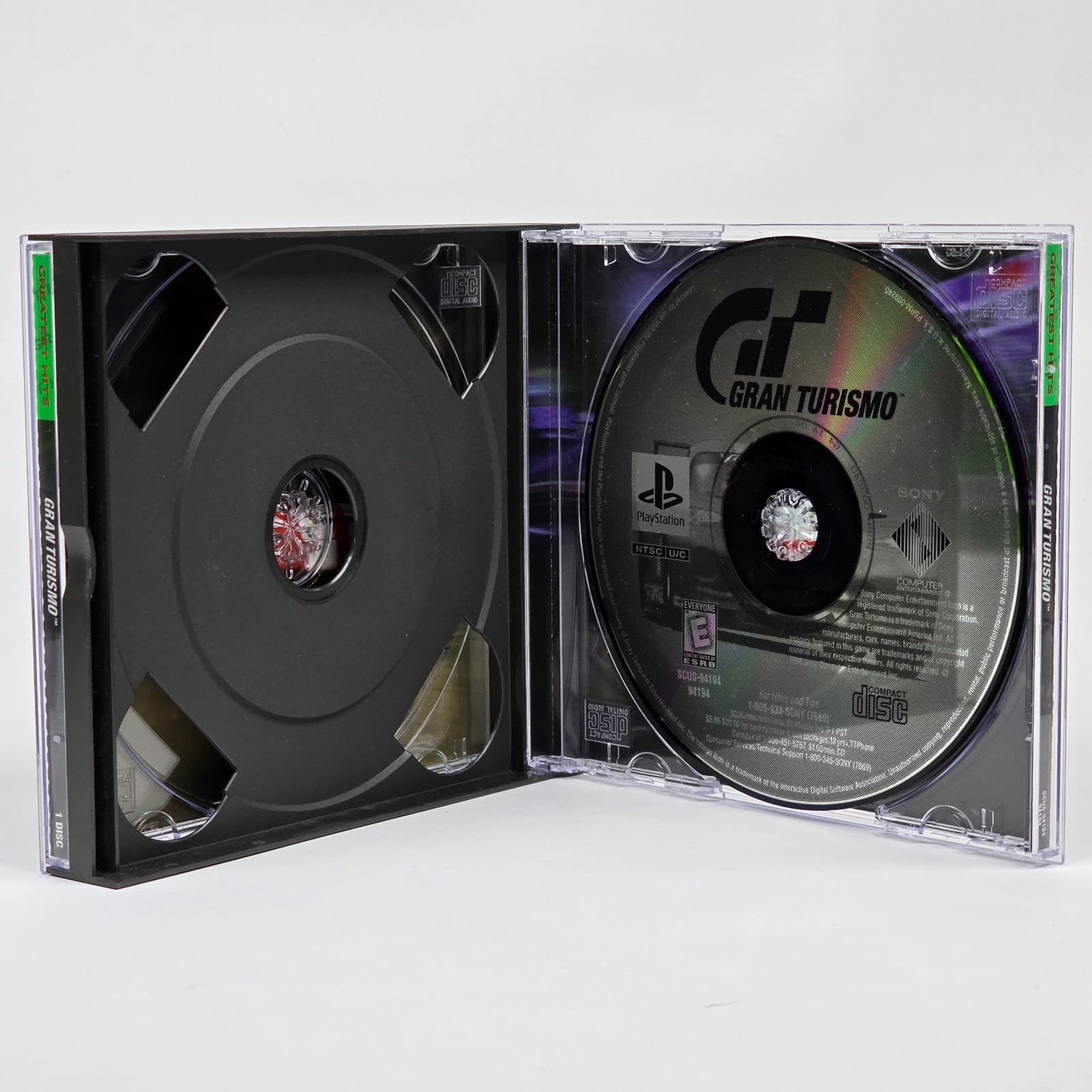 Gran Turismo (PlayStation 1 PS1) Greatest Hits Case & Disc - Thumbnail 2