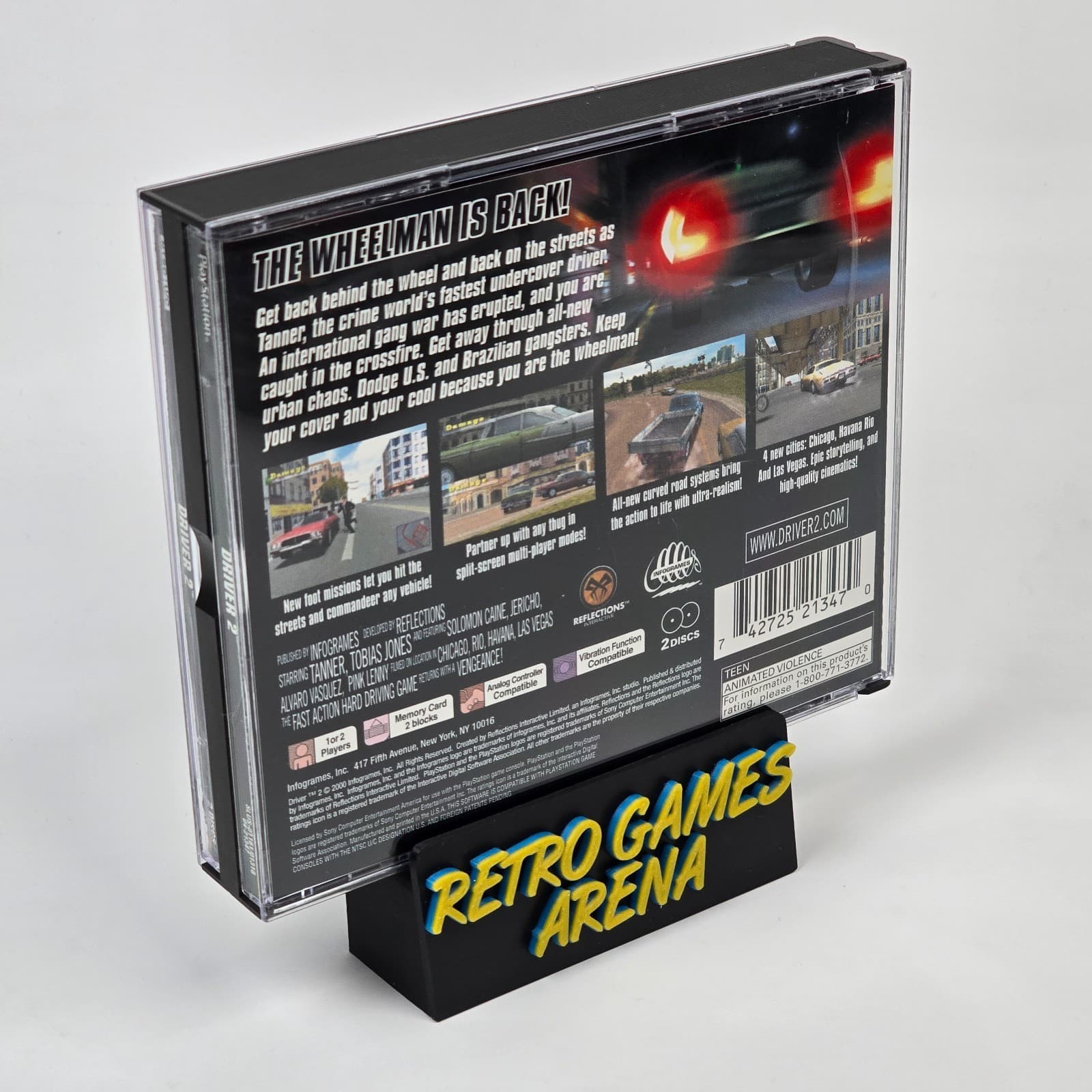 💿REFURBISHED Driver 2 (PlayStation 1 PS1) Black Label CIB COMPLETE💿 - Thumbnail 6