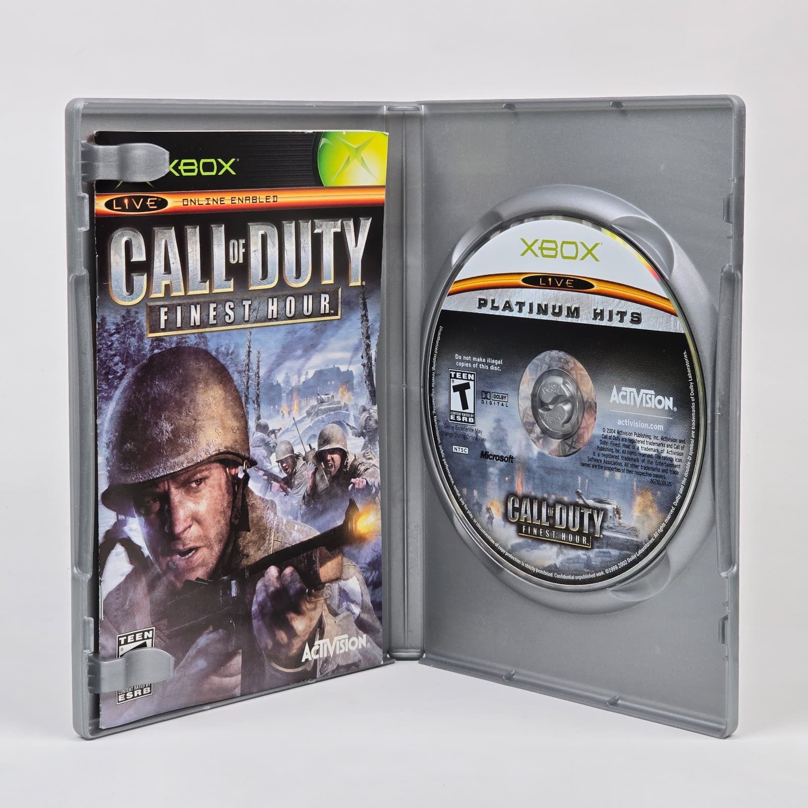 Call of Duty: Finest Hour (Original Xbox) Platinum Hits CIB COMPLETE - Thumbnail 2