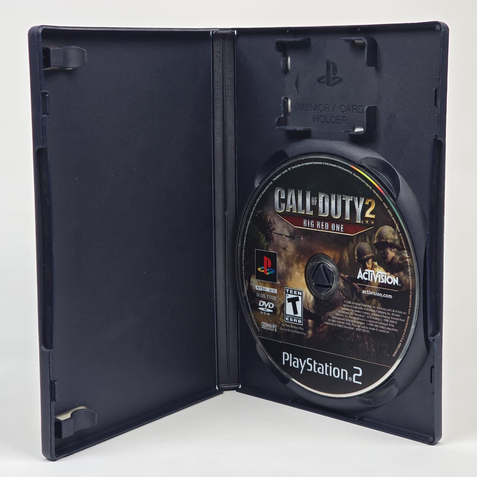 Call of Duty 2: Big Red One (PlayStation 2 PS2) Black Label Case & Disc - Thumbnail 2