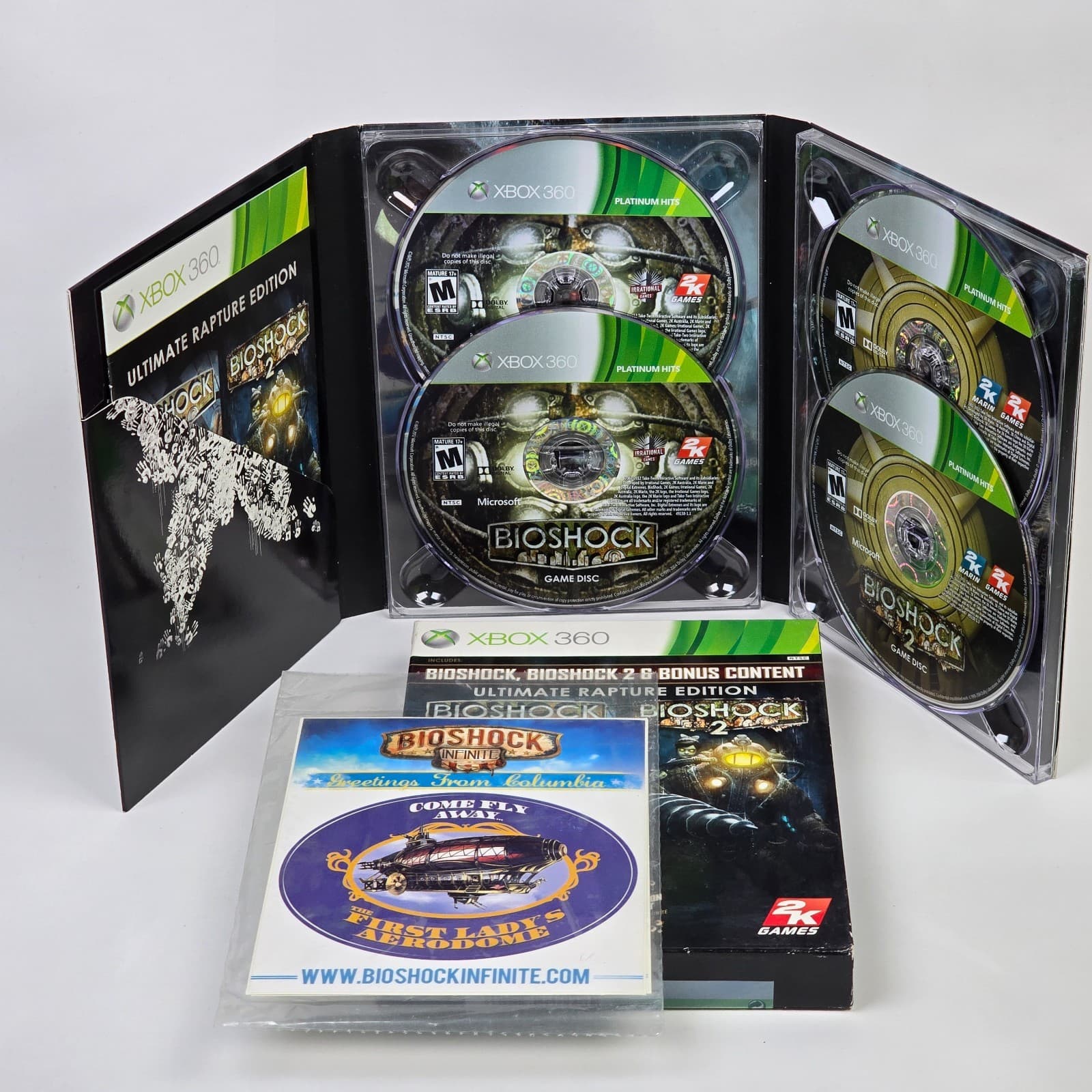 Bioshock 1 & 2: Ultimate Rapture Edition (Xbox 360) CIB COMPLETE - Thumbnail 2