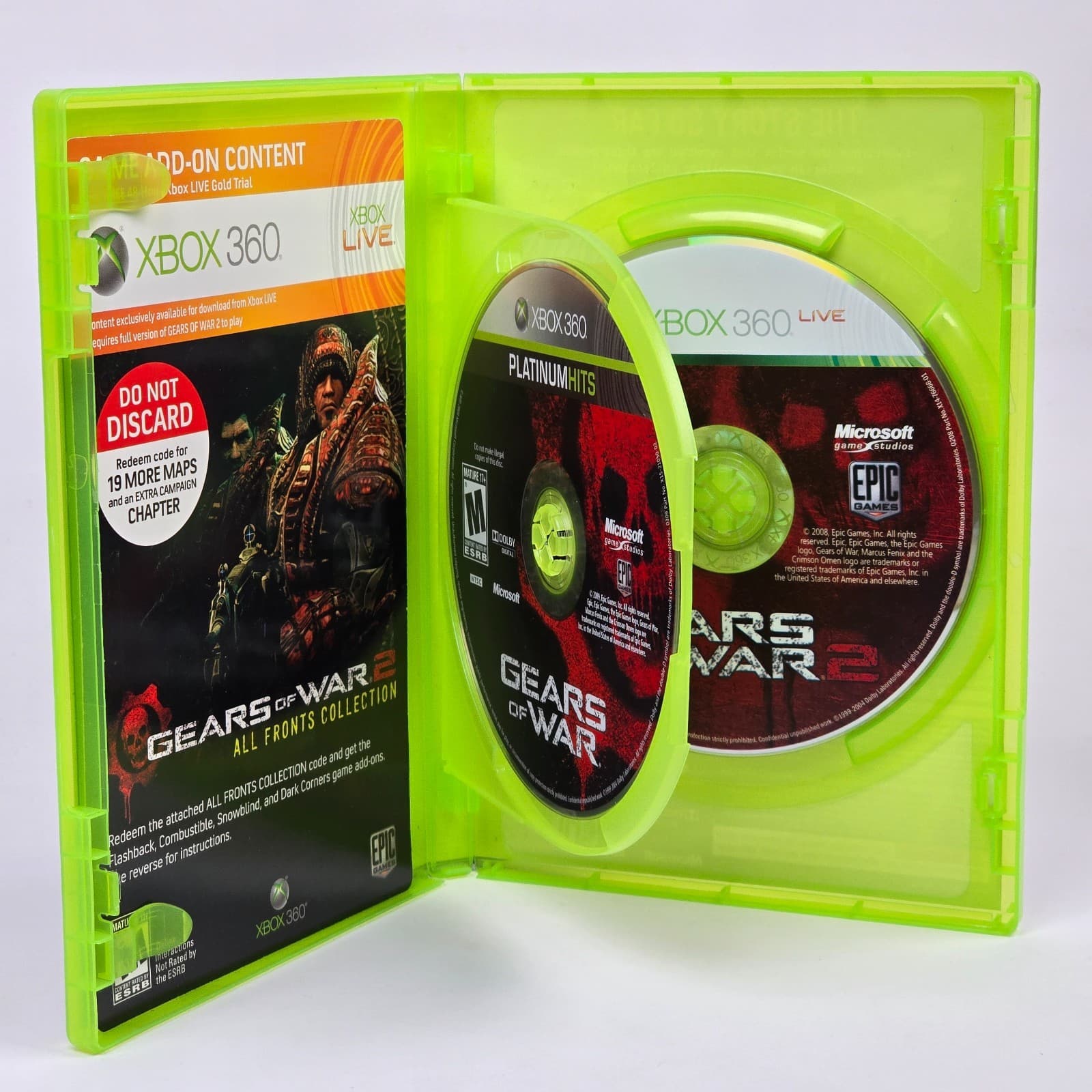 Gears of War Triple Pack 1 & 2 (Xbox 360) CIB COMPLETE - Thumbnail 2