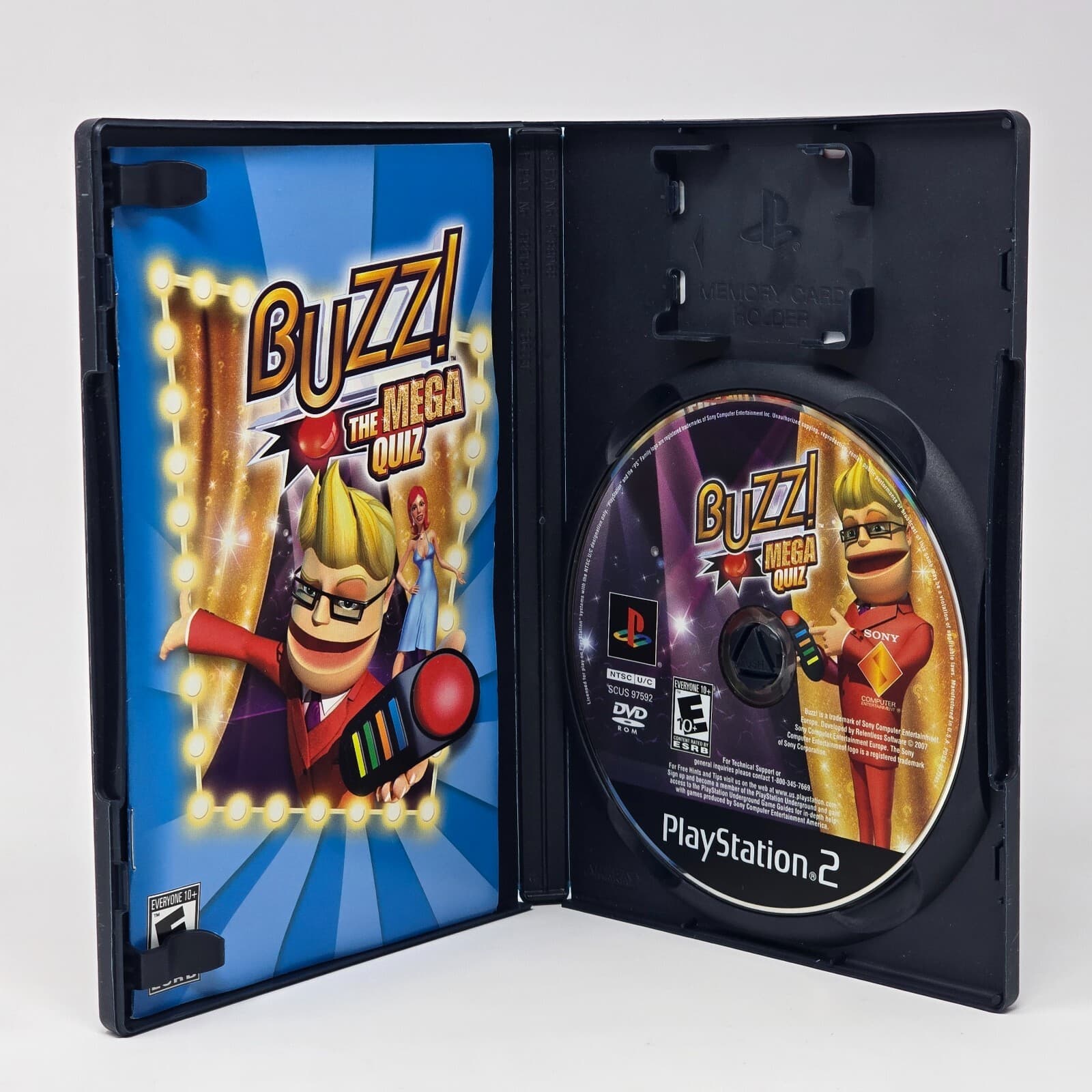 Buzz! The Mega Quiz (PlayStation 2 PS2) CIB COMPLETE & TESTED - Thumbnail 2