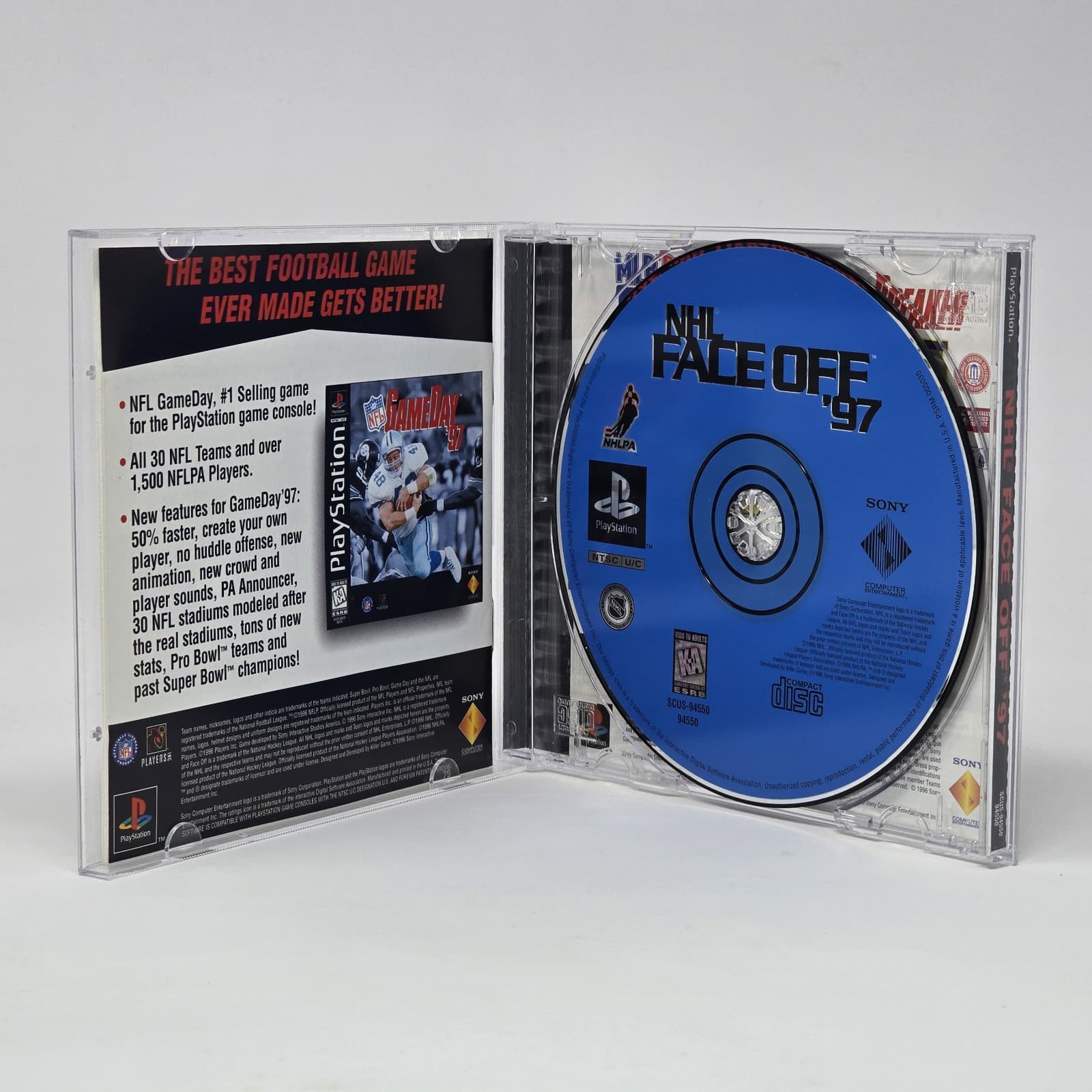 NHL Faceoff Face Off 97 (PlayStation 1 PS1) Black Label CIB COMPLETE & TESTED - Thumbnail 2