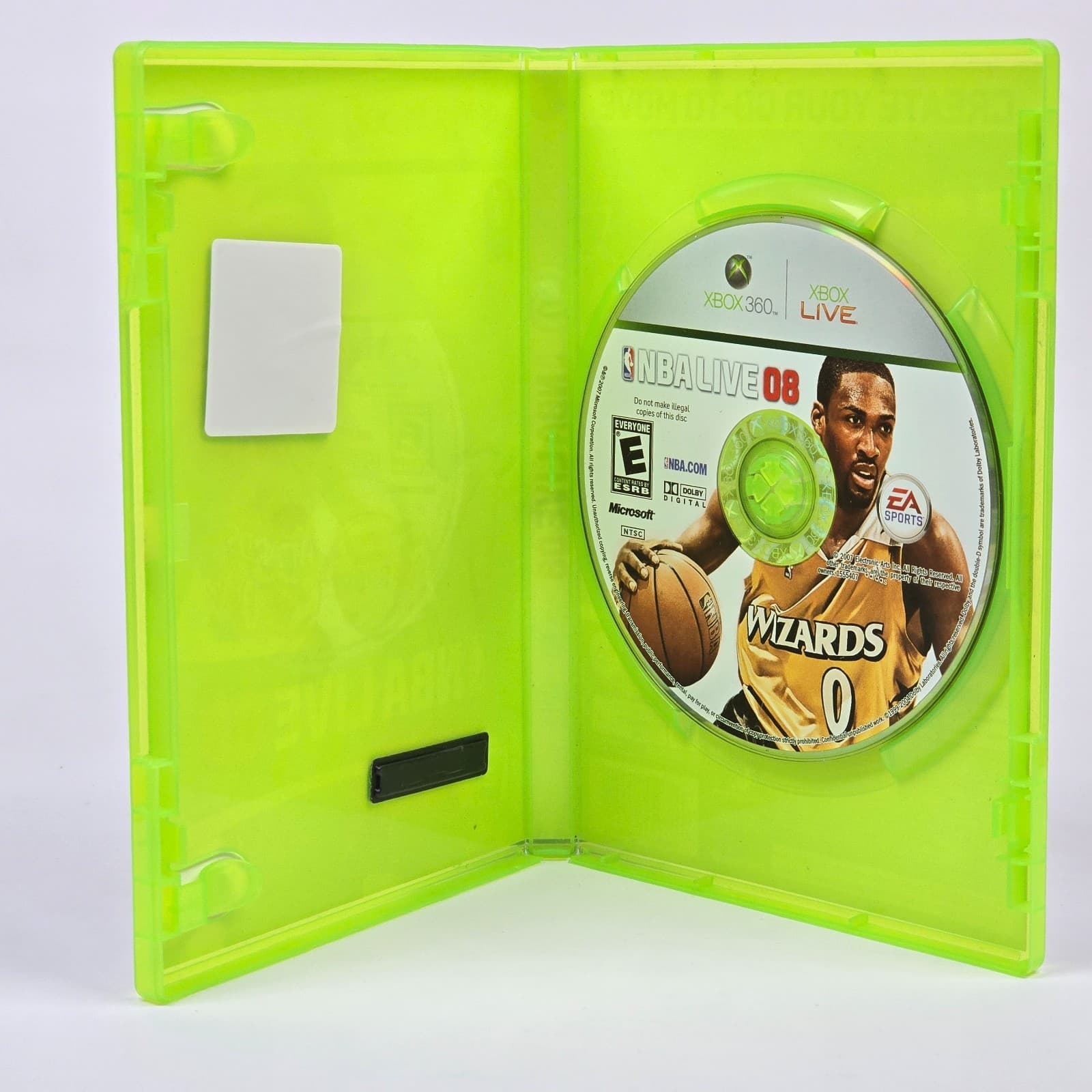NBA Live 08 (Xbox 360) Case & Disc - Thumbnail 2