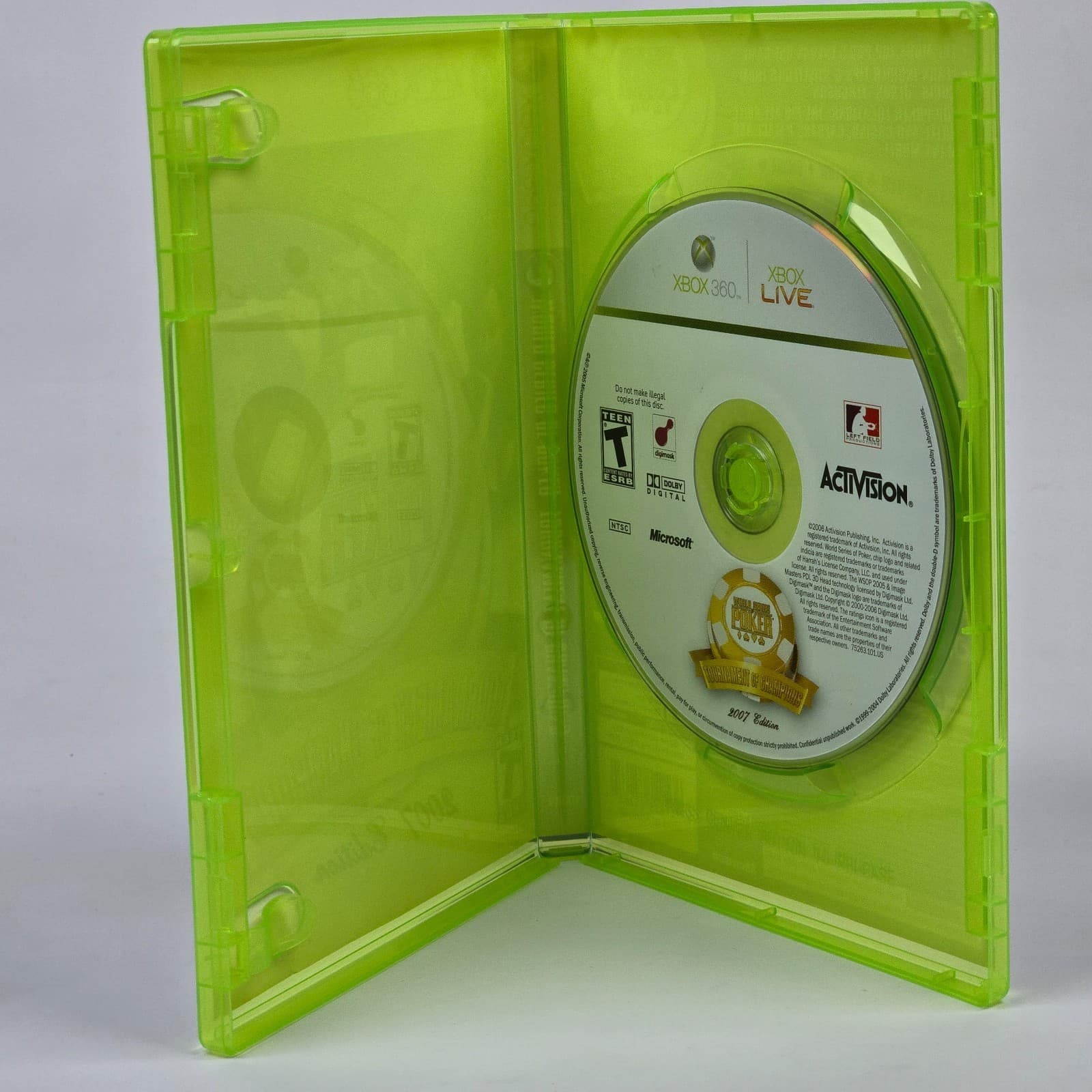 World Series of Poker: Tournament of Champions 2007 (Xbox 360) Case & Disc - Thumbnail 2