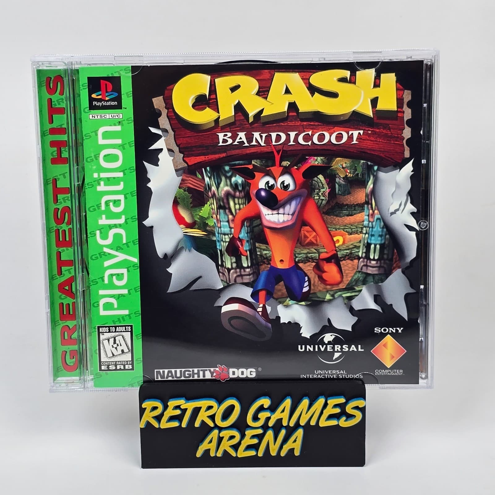 Crash Bandicoot (PlayStation 1 PS1) Greatest Hits CIB COMPLETE