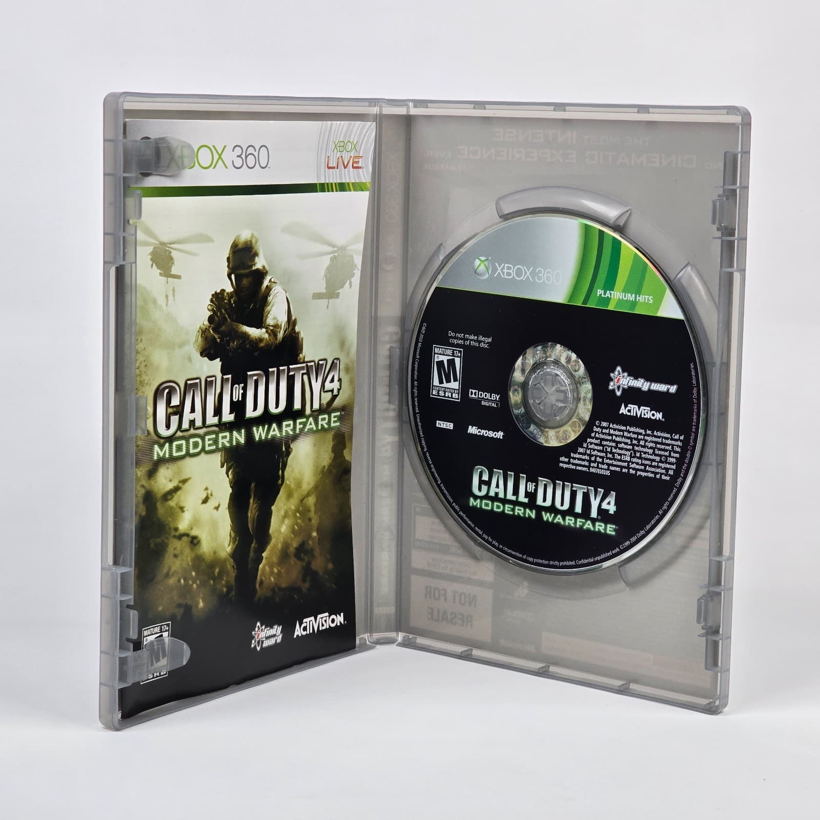 Call of Duty 4: Modern Warfare (Xbox 360) Platinum Hits CIB COMPLETE & TESTED - Thumbnail 2