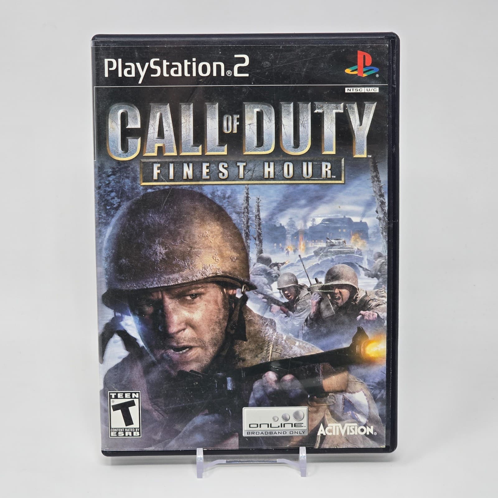 Call of Duty: Finest Hour (PlayStation 2 PS2) Black Label CIB COMPLETE & TESTED
