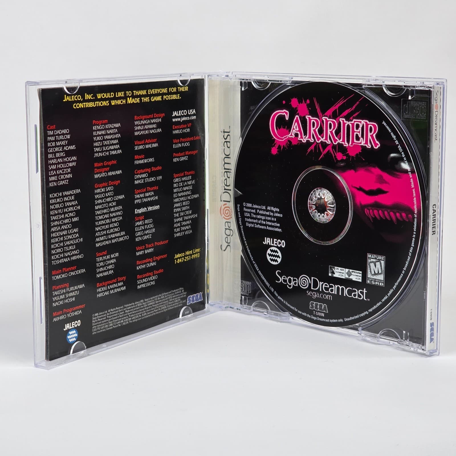 Carrier (Sega Dreamcast) CIB COMPLETE - Thumbnail 2