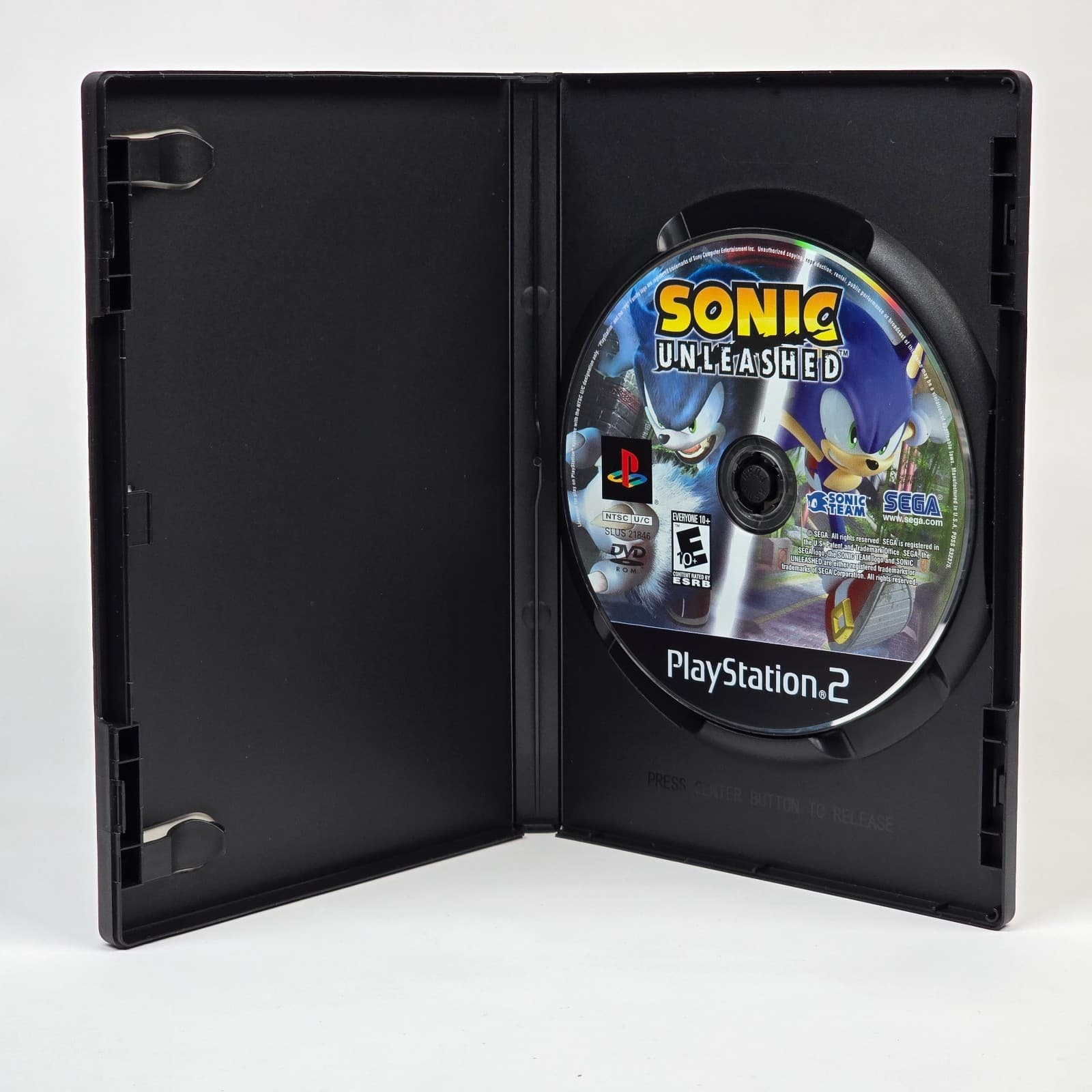 Sonic Unleashed (PlayStation 2 PS2) Case & Disc - Thumbnail 2
