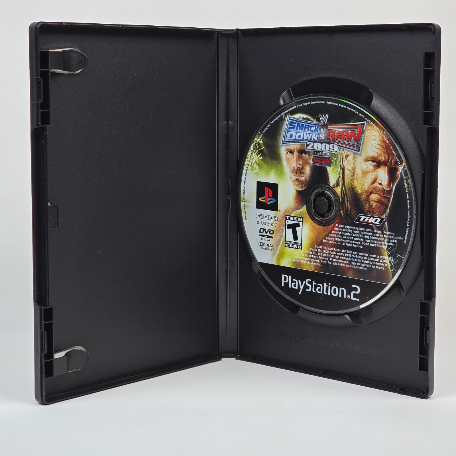 WWE Smackdown vs Raw 2009 Featuring ECW (PlayStation 2 PS2) Case & Disc - Thumbnail 2