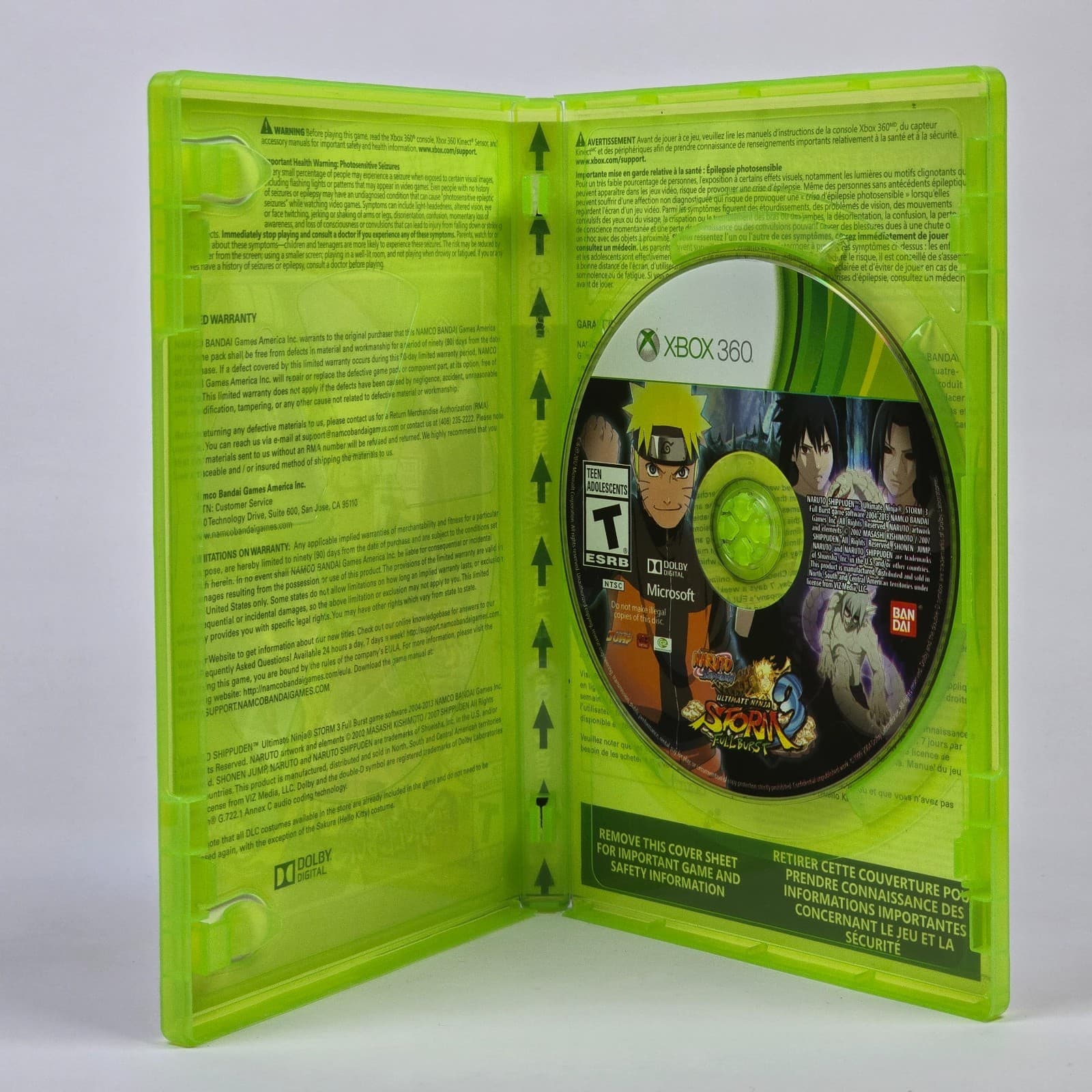 Naruto Shippuden: Ultimate Ninja Storm 3 Full Burst (Xbox 360) CIB COMPLETE - Thumbnail 2