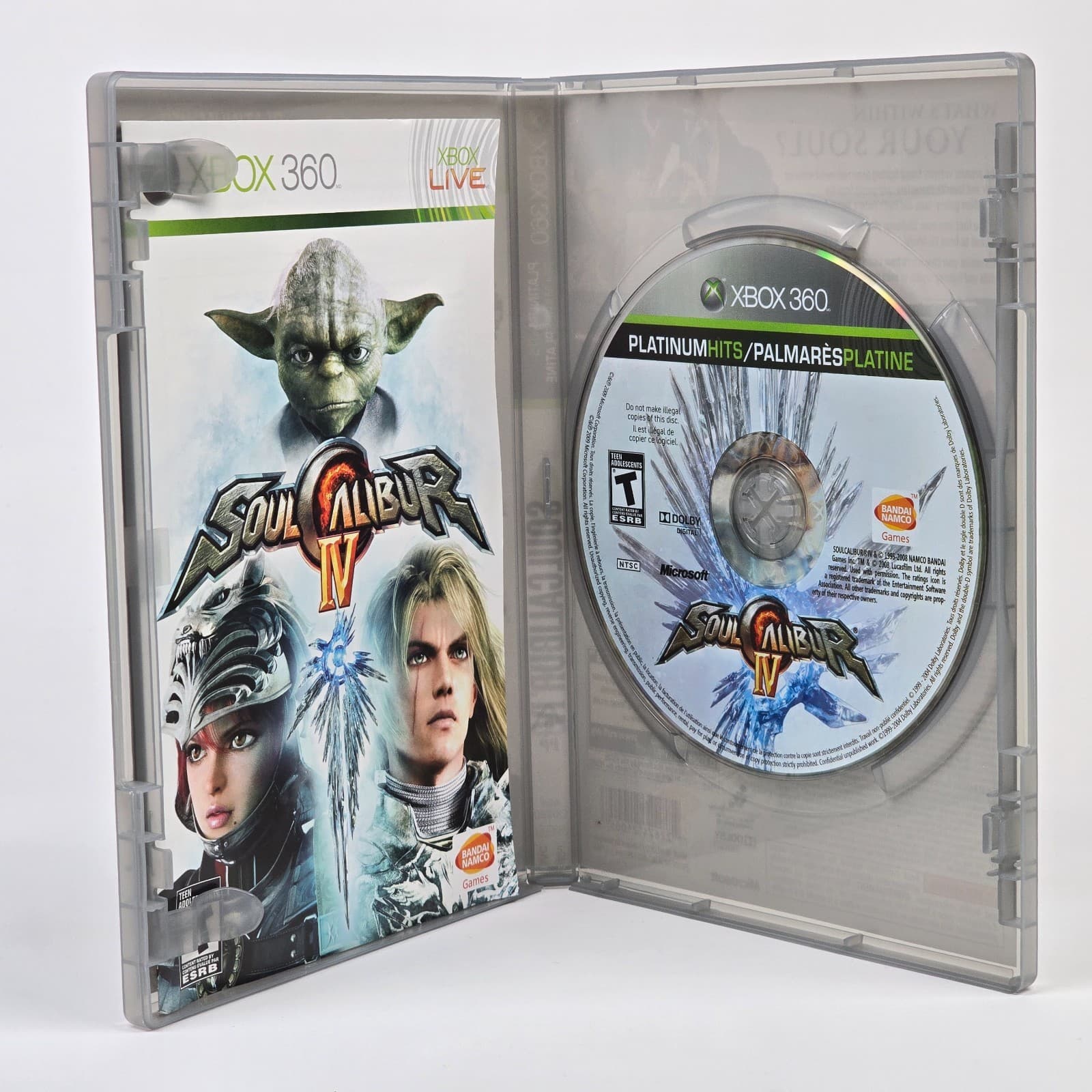 Soul Calibur IV 4 (Xbox 360) Platinum Hits CIB COMPLETE - Thumbnail 2