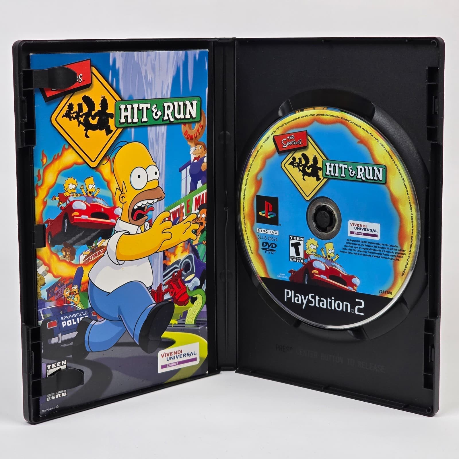 The Simpsons: Hit & Run (PlayStation 2 PS2) Black Label CIB COMPLETE - Thumbnail 2