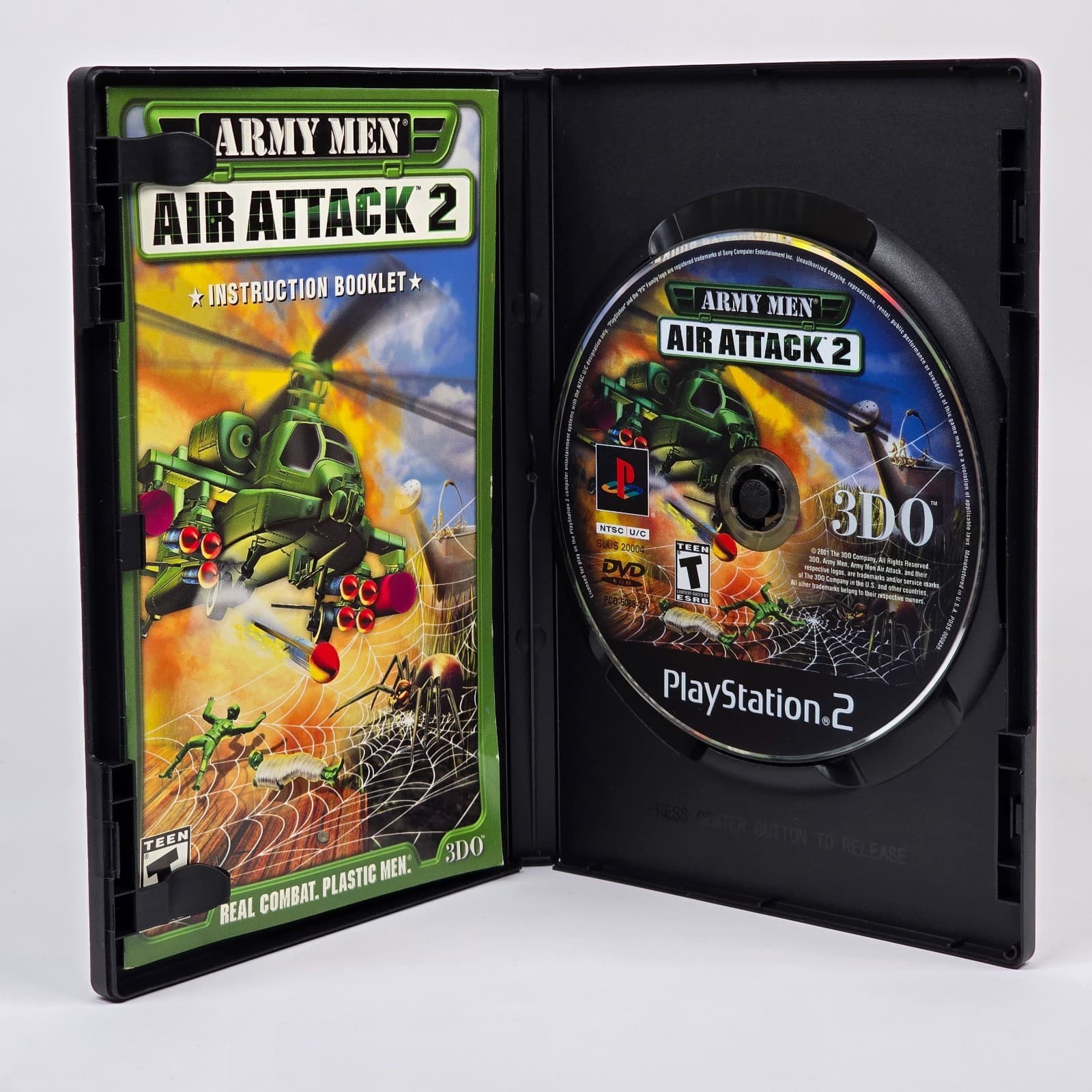 Army Men: Air Attack 2 (PlayStation 2 PS2) Black Label CIB COMPLETE - Thumbnail 2